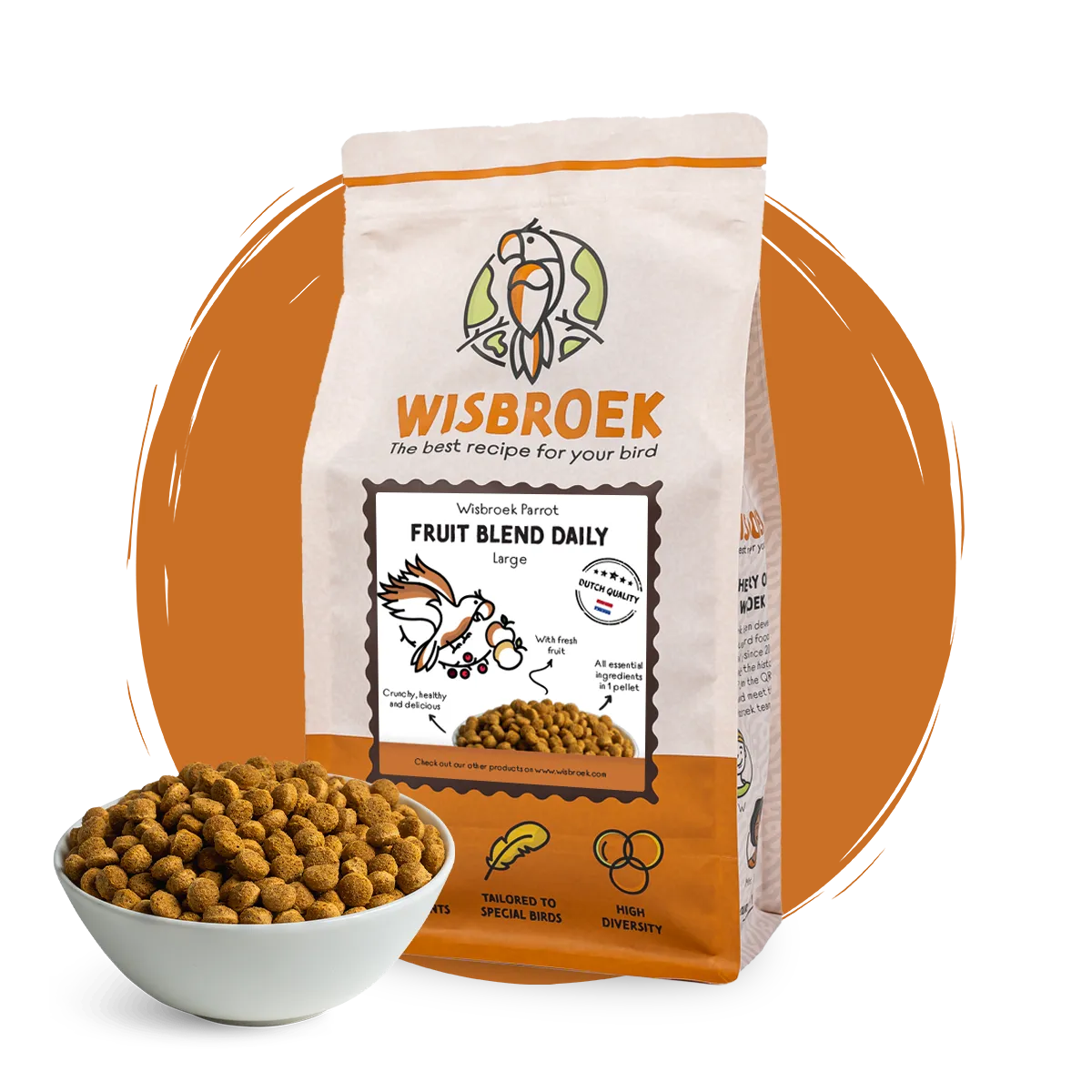 Wisbroek Parrot Fruit Blend Daily Large