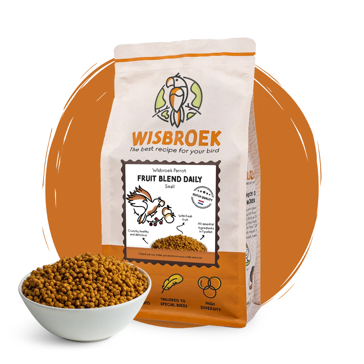 Wisbroek Parrot Fruit Blend Daily Small
